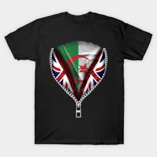 Algerian Flag  Algeria Flag zipped British Flag - Gift for Algerian From Algeria T-Shirt